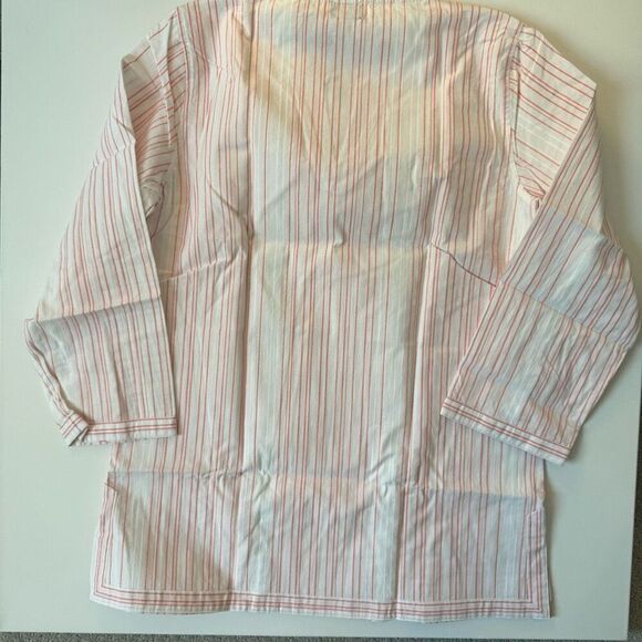$130 Untuckit women’s pink striped brand new tunic top size 6 m7 - Picture 2 of 6